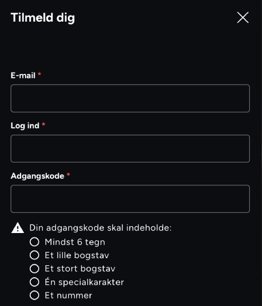 Registrering